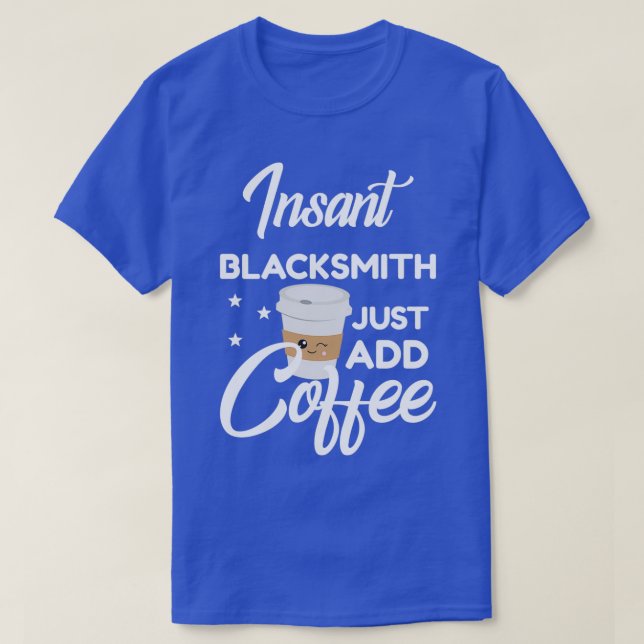 Camiseta El herrero que ama el café es gracioso (Diseño del anverso)