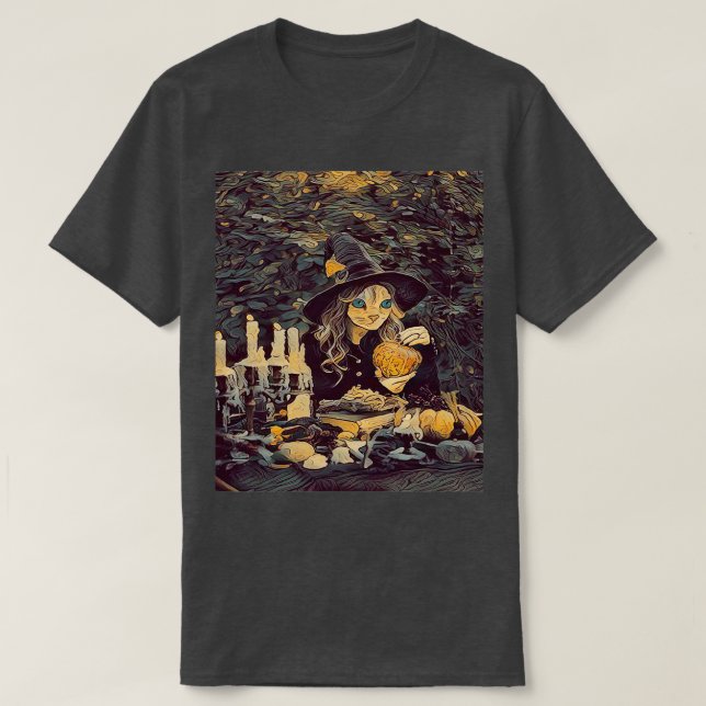 Camiseta El hexágono del gato Witchx27 (Diseño del anverso)
