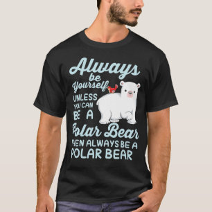 Camiseta El Hielo Cubierto Lleva Un Oso Polar