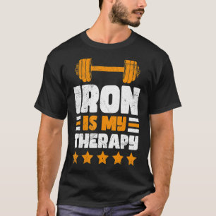 Camiseta El hierro es mi terapia Sport Bodybuilding Gym ent