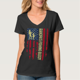 Camiseta El hijo del padre del abuelo pescador joven pescad