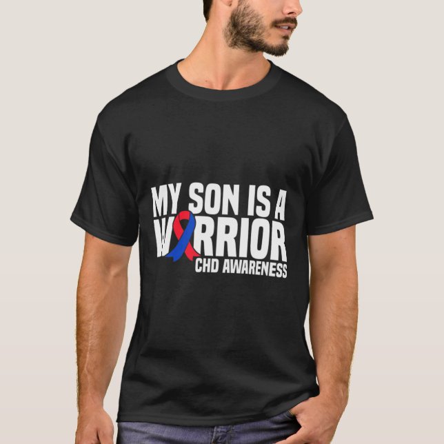 Camiseta El Hijo Es Un Guerrero De La Enfermedad Congénita  (Anverso)
