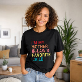 Camiseta El hijo favorito de la suegra graciosa