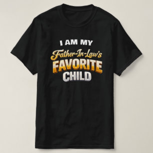 Camiseta El hijo favorito del divertido suegro Sarcástico