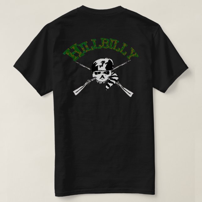 Camiseta El Hillbilly deshuesa Camo (Reverso del diseño)