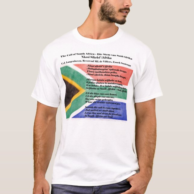 Camiseta El himno nacional de Sudáfrica (Anverso)