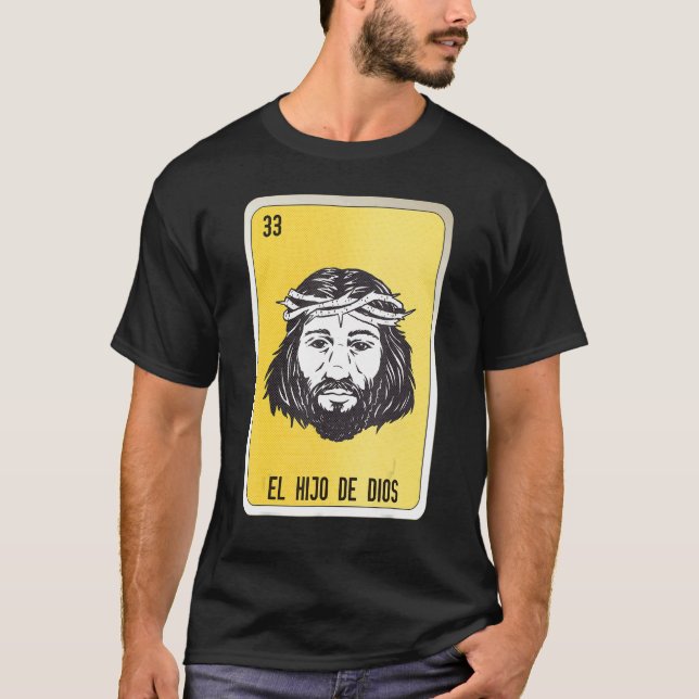 Camiseta El Hio De Dios Mexican Slang Lottery Bingo Cards (Anverso)