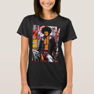 Camiseta El Hip-hop Afro90 de Samurai Afro Chill Lofi