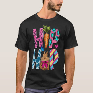 Camiseta El Hip Hop Bunny Y Carrot Feliz Día De Pascua