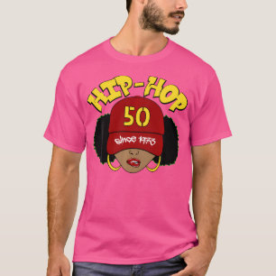 Camiseta El Hip Hop Es 50 50 Aniversario Afro Puffs Black W