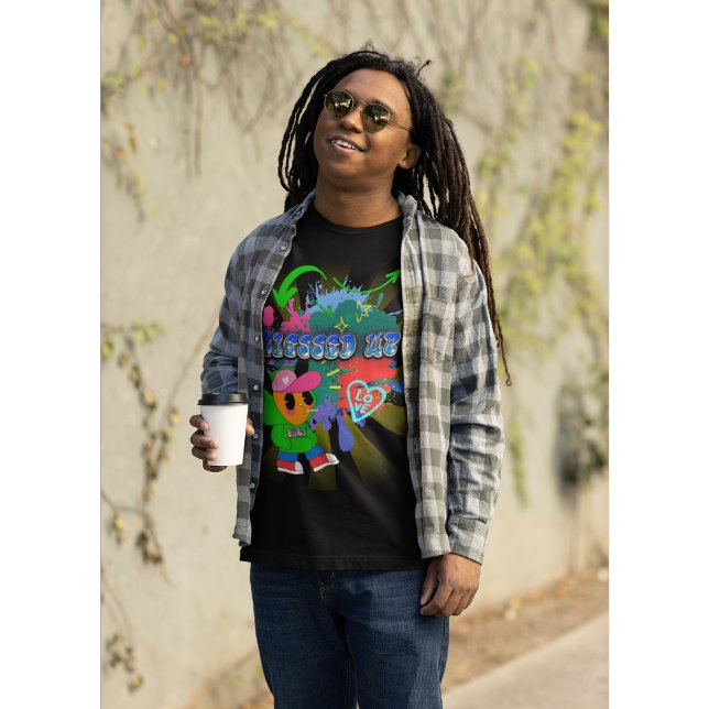Camiseta El hip hop inspira el bendecido arte cristiano (BLESSED UP)