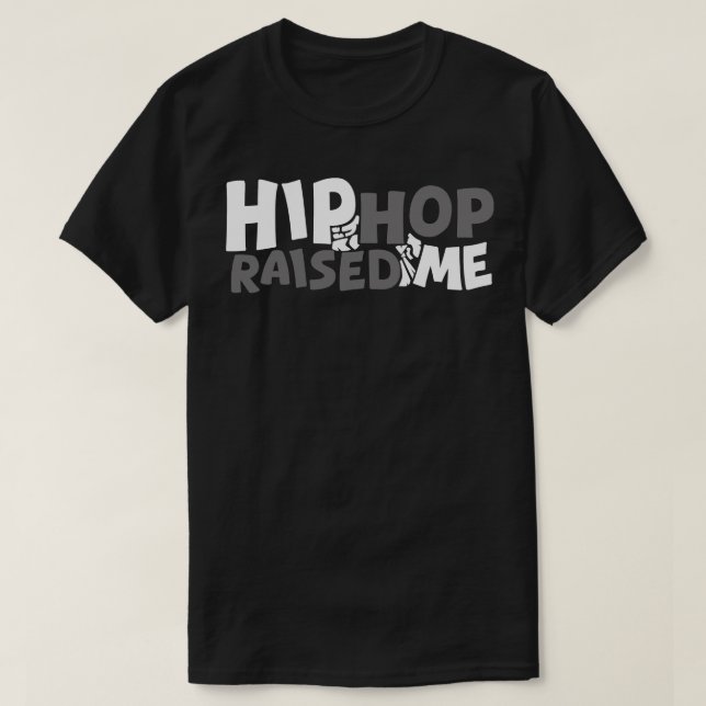 Camiseta El hip hop me crió (Diseño del anverso)