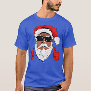 Camiseta El hip hop negro Papá Noel