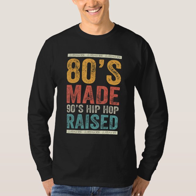 Camiseta El Hip Hop Raised Apparel 6 de los años 80 (Anverso)