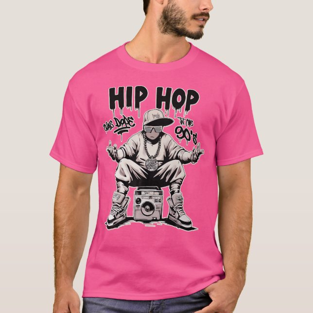 Camiseta El Hip Hop Se Desvaneció En Los Años 90 Con Hip Ho (Anverso)
