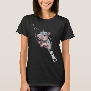 Camiseta El Hippo Del Bebé Surge De Un Cementerio Gracioso 