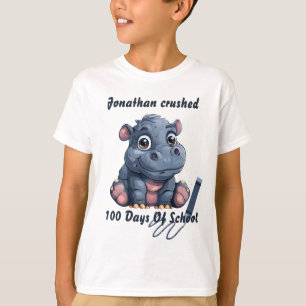 Camiseta El Hippo que aplasté 100 días de colegio