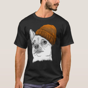 Camiseta El Hipster Chihuahua B& W Chihuahua