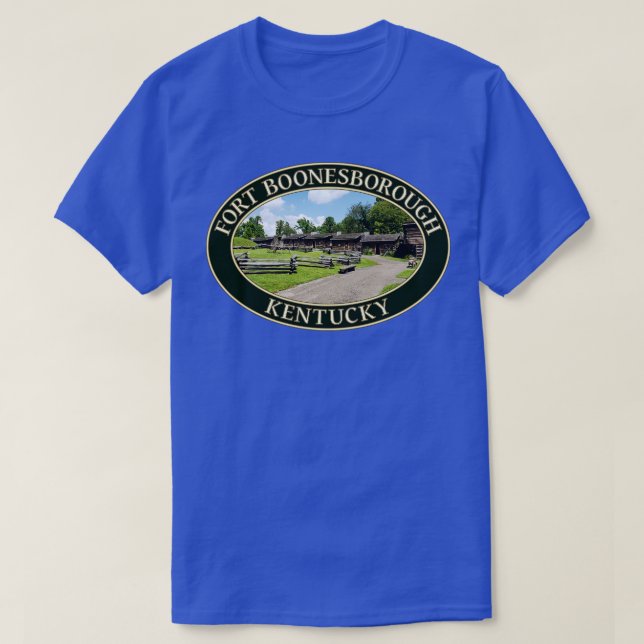 Camiseta El histórico Fuerte Boonesborough del siglo XVIII  (Diseño del anverso)