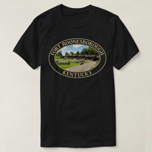 Camiseta El histórico Fuerte Boonesborough del siglo XVIII  (Diseño del anverso)