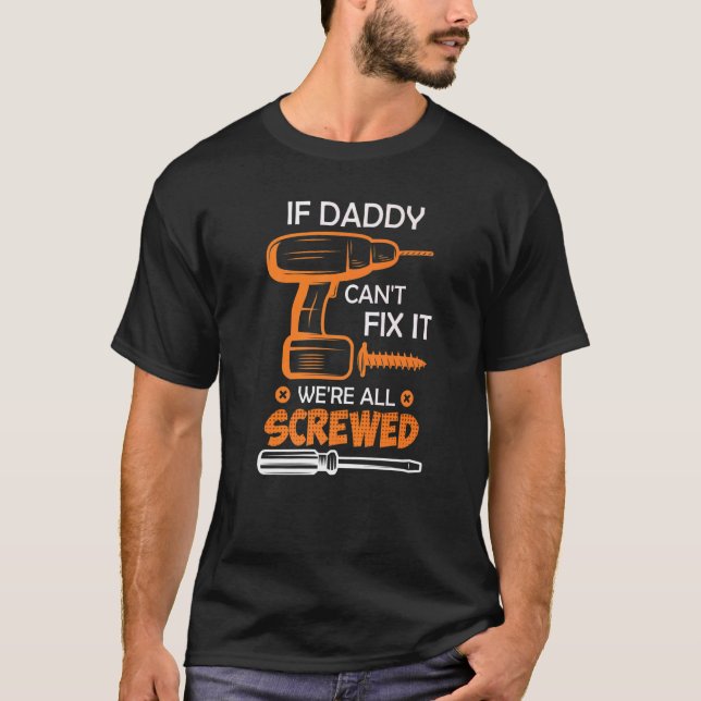 Camiseta El Hobbista Papá Handyman Dad arregla al padre (Anverso)