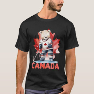 Camiseta El hockey canadiense es hoja de arce en Canadá