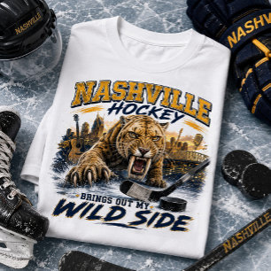 Camiseta El hockey de Nashville saca mi lado salvaje