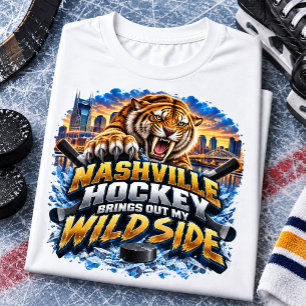 Camiseta El hockey de Nashville saca mi lado salvaje