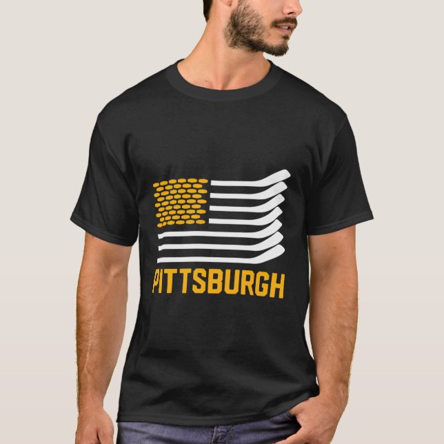 Camiseta El hockey de Pittsburgh es americano (Anverso)