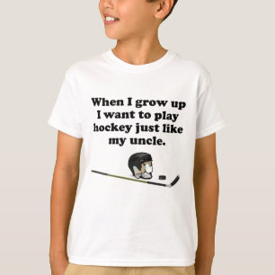 Camiseta El hockey del juego tiene gusto de mi tío