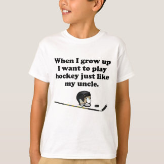 Camiseta El hockey del juego tiene gusto de mi tío