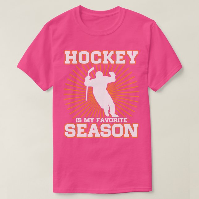 Camiseta El hockey es mi deporte favorito para los amantes  (Diseño del anverso)