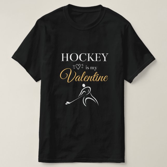 Camiseta El hockey es mi juego de moda romántico de San Val (Diseño del anverso)