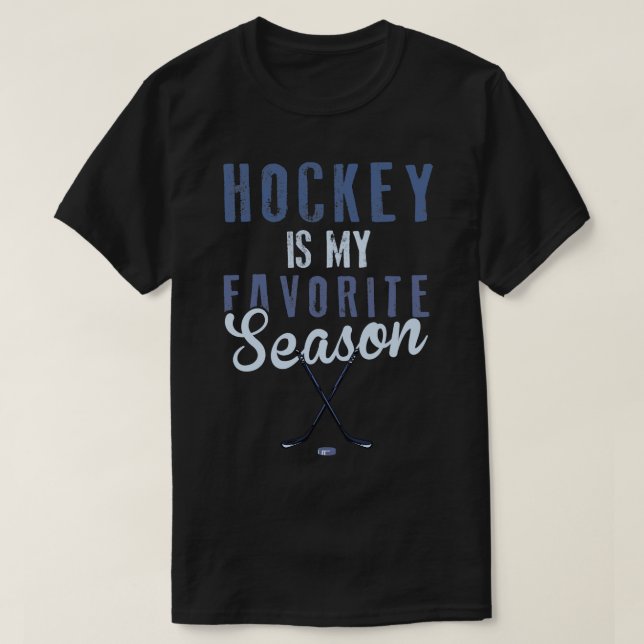 Camiseta El hockey es mi temporada favorita (Diseño del anverso)