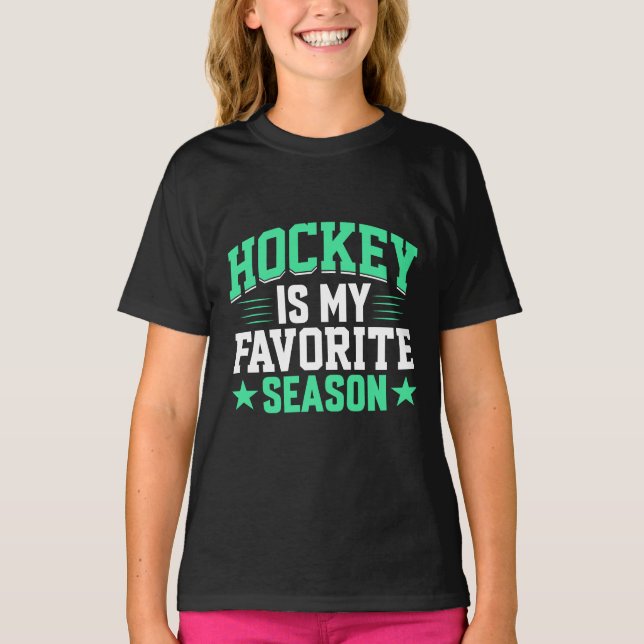 Camiseta El hockey es mi temporada favorita (Anverso)