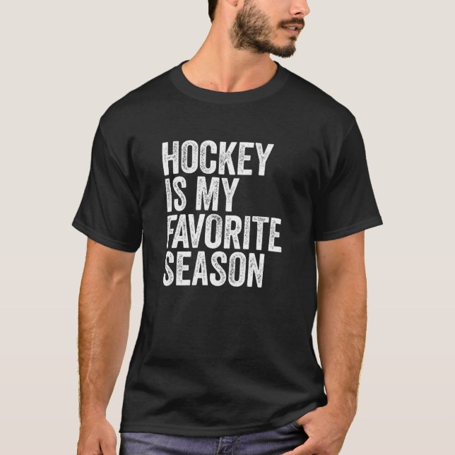 Camiseta El hockey es mi temporada favorita (Anverso)