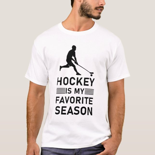 Camiseta El hockey es mi temporada favorita (Anverso)