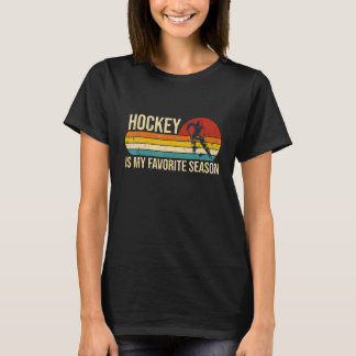 Camiseta El hockey es mi temporada favorita: el hockey vint