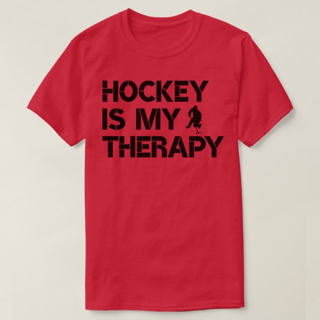 Camiseta El hockey es mi terapia 1 (Diseño del anverso)