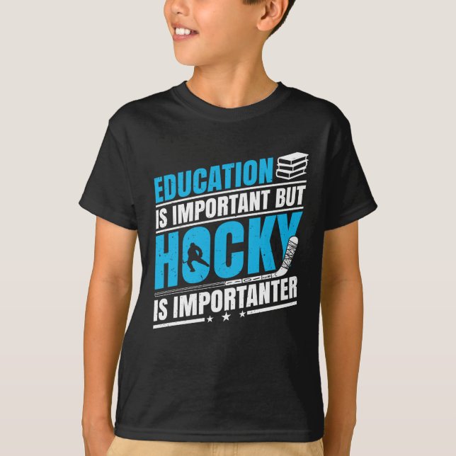 Camiseta El hockey gracioso es importante (Anverso)