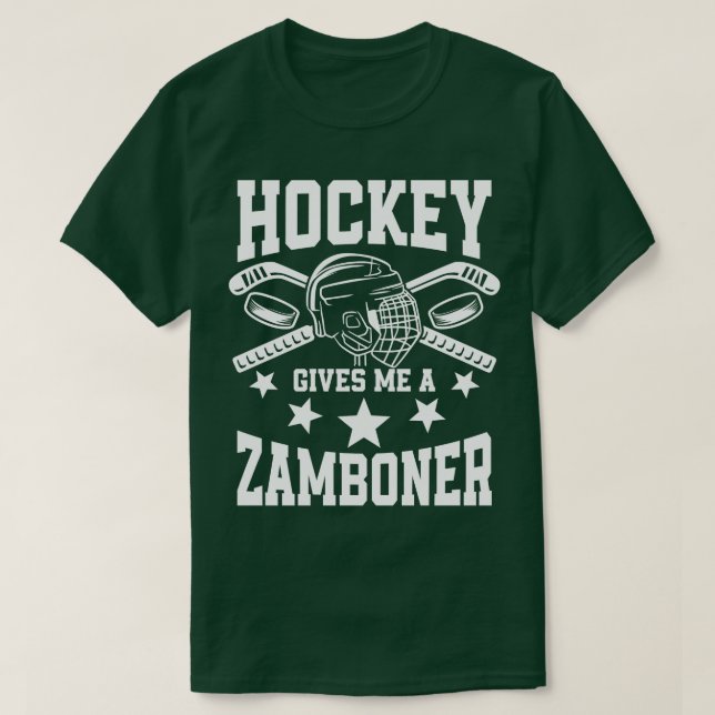 Camiseta El hockey me da un regalo deportivo zamboner vinta (Diseño del anverso)
