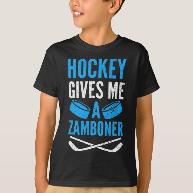 Camiseta El hockey me da un zamboner (Anverso)