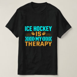 Camiseta El hockey sobre hielo es mi terapia