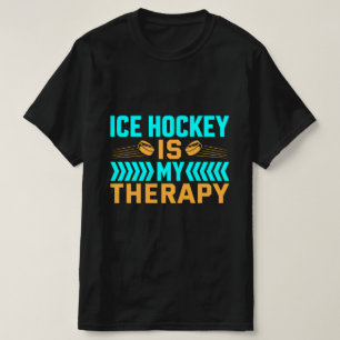 Camiseta El hockey sobre hielo es mi terapia