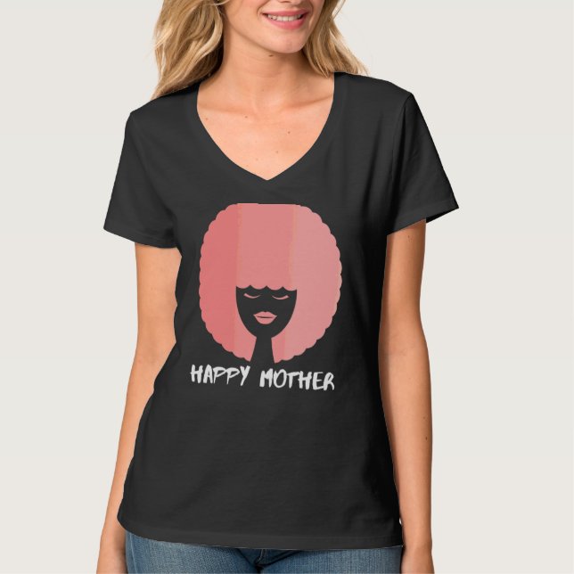 Camiseta El hogar de Día de la Madre rosado africano es don (Anverso)