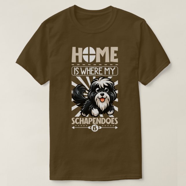 Camiseta El hogar es con mi Schapendoes (Diseño del anverso)