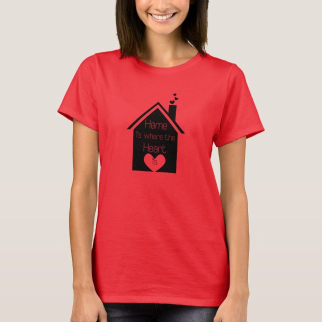 Camiseta El hogar es donde está el corazón (Anverso)
