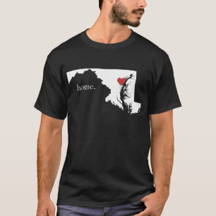 Camiseta El hogar es donde está el corazón - Maryland