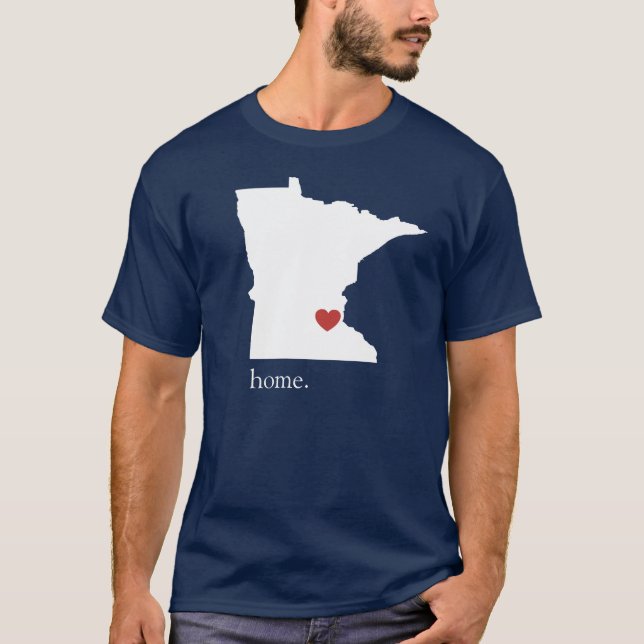 Camiseta El hogar es donde está el corazón - Minnesota (Anverso)