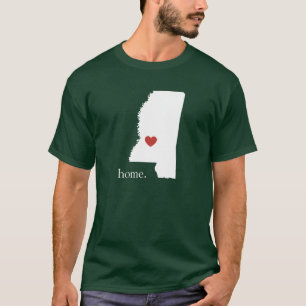 Camiseta El hogar es donde está el corazón - Mississippi